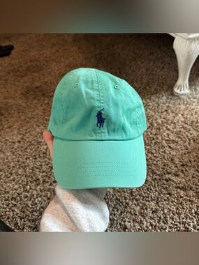 NWT Polo Ralph Lauren Mint Green & Navy Hat